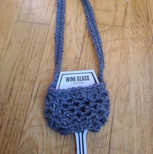 Wine glass lanyard handmade